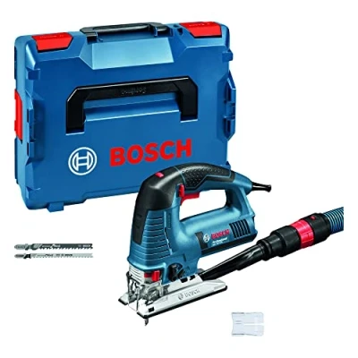 Image of Bosch Professional Corded Jigsaw GST 160 BCE (240V, incl. Hood, 3 x Blade, Dust Extraction Adapter, L BOXX 136)
