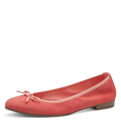 Image of Tamaris Ballet pumps, Women&#039;s, Size: 6.5, Pale red comb Leather