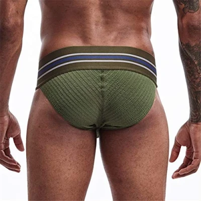 Image of JOCKMAIL Mens Briefs Underwear Athletic Brief Cotton Sport (XXL, Army Green)