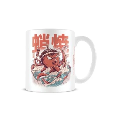 Image of Pyramid International Ilustrata Mug (Takoyaki Attack Design) 11oz Ceramic Coffee Mug, Mugs for Women and Men Official Merchandise