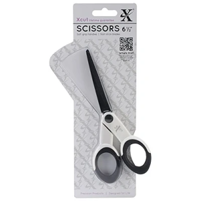 Image of Xcut 6.5 inch Art and Craft Scissors with Soft Grip, Silver