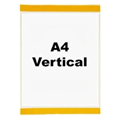 Image of Industrial Strength Clear Pocket Self Adhesive H.310 x W.220mm A4 Vertical Pack of 10