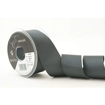 Image of Berisfords Grosgrain, Polyester, Smoked Grey, 40mm