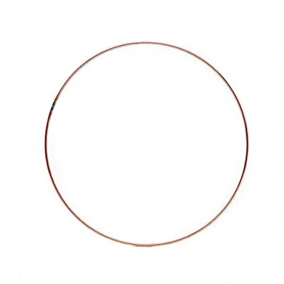 Image of 203mm (8in) Copper Metal Ring for Crafts Wreath &amp; Flower Hoop