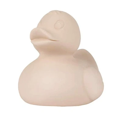 Image of Oli &amp; Carol Natural Rubber Bath Toy, Elvis The Duck, Nude, 8 cm