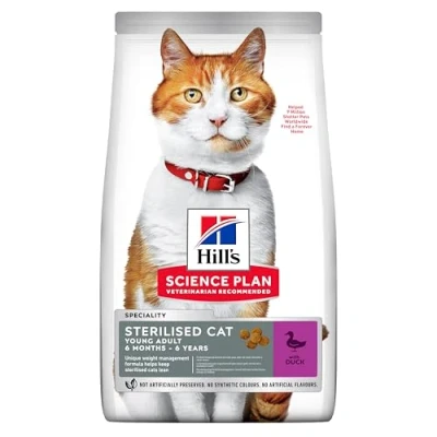 Image of Hills Science Plan Feline Young Adult Sterilised Duck 1.5kg