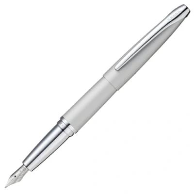 Image of Cross ATX Fountain Pen in Satin Matt and Glossy Chrome Ref 886 1