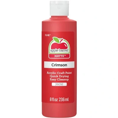 Image of Apple Barrel Acrylic Paint, Crimson, 8 oz