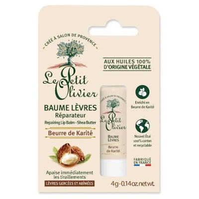 Image of Le Petit Olivier Repairing Lip Balm Shea Butter Made in France Stick 4 g
