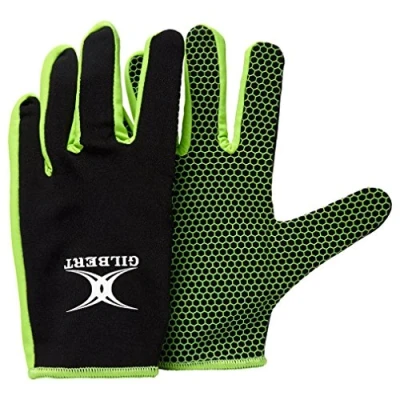 Image of Gilbert Boy&#039;s Atomic Gloves Black/Green, 2X Small