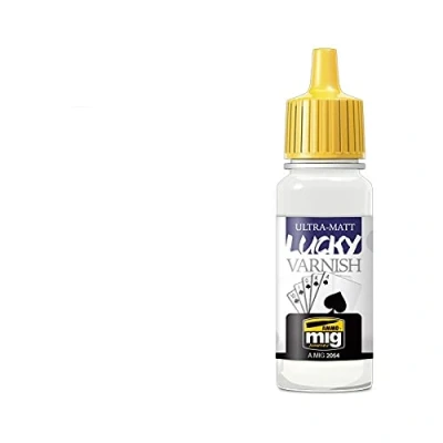 Image of AMMO MIG 2054 Ultra Matt Lucky Varnish (17 Ml Size), Multi Colour