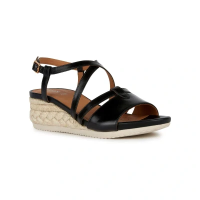 Image of Geox D Ischia Corda Sandals, Black (Black), 6 UK