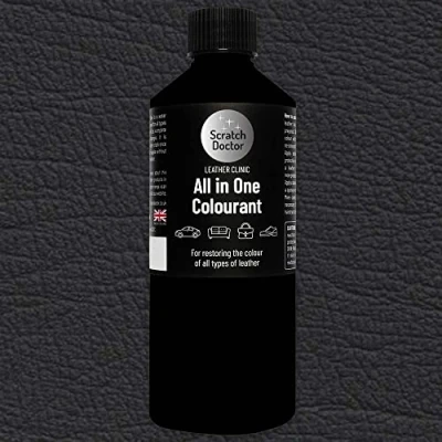 Image of Scratch Doctor All in One Leather Colourant for BMW Self Seal Dye Repair Paint Car Seats &amp; Interior (Dakota Black)