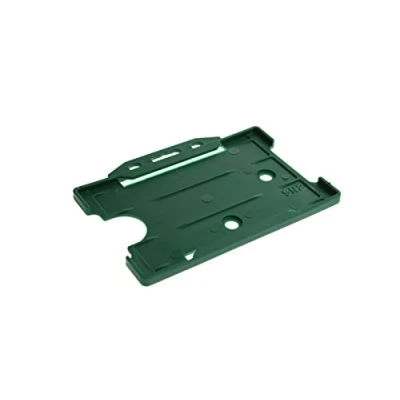 Image of Badge Pass Card ID Holder for Lanyard Neck Straps, Retractable extendable Keyring reels, Work Passes School, Office, Nurse, NHS, Teachers, Bus Pass, Credit Green (Pack of 100) by It