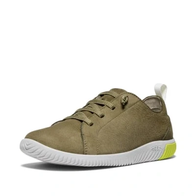 Image of KEEN Unisex Kids Knx Lace Sneakers, Martini Olive Evening Primrose, 1 UK