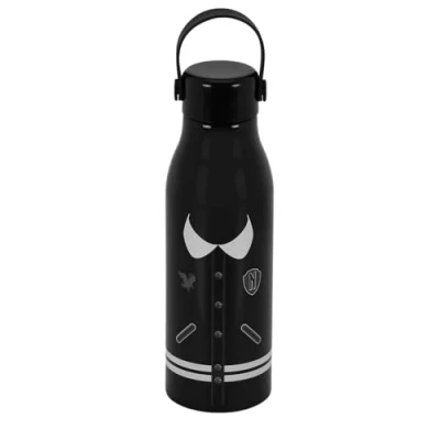 Image of Wednesday Varsity Bottle, Black, 7 x 27 cm