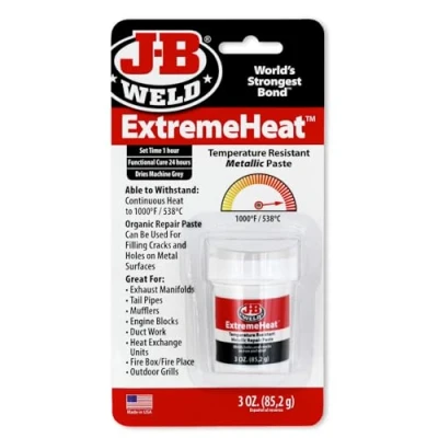 Image of J B Weld 37901 ExtremeHeat High Temperature Resistant Metallic Paste 3 oz, Grey