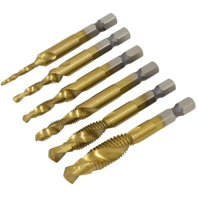 Image of Sealey Combination Drill &amp; Tap Bit Set 6 Piece
