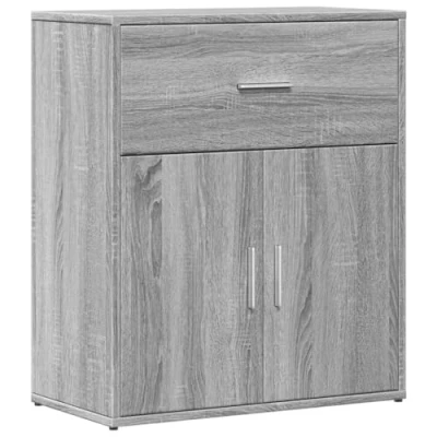 Image of vidaXL Sideboard Cupboard Highboard Grey Sonoma Engineered Wood Spacious Modern Storage Cabinet for Living Room