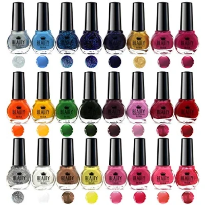 Image of Beauty4Britain 24 Nail Polish Set Different Shades Luxury Box The Best Gift UK (Colour B)