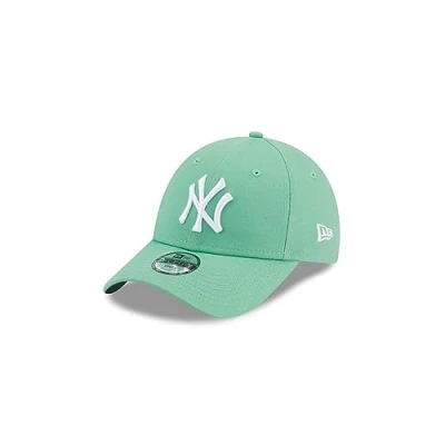 Image of New Era York Yankees MLB League Essential Green White 9Forty Adjustable Kids Cap Youth