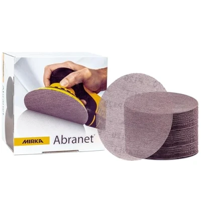 Image of Mirka Abranet net sanding disc Ø 150 mm Grip / Grit P120 50 pcs for wood, filler, varnish, plastic 5424105012