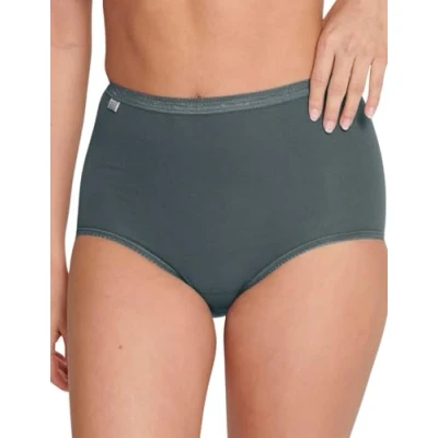 Image of sloggi Women&#039;s Basic+ Maxi C3P, Opaque, Multiple Colours 14, 26 (Pack of 3)