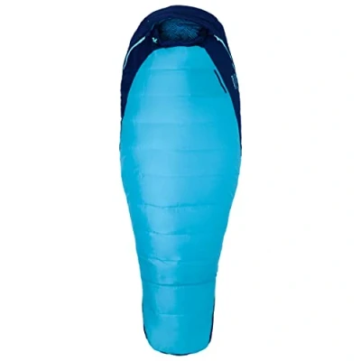 Image of Marmot Trestles 15 long, Women&#039;s Mummy sleeping bag, extra light and warm 3 seasons bag
