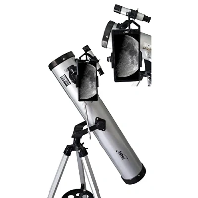 Image of Seben 76 700 Reflector Telescope + Smartphone Camera Adapter Holder Mount DKA5