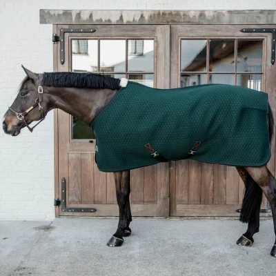 Image of Kentucky Horsewear 4D Spacer Cooler Rug Pine Green 6&#039;3&quot; Rugs Horse &amp; Equestrian