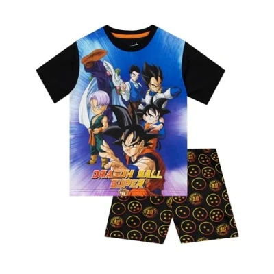 Image of Dragon Ball Z Pyjamas Boys Short Anime Boy’s Pyjama Sets Official Merchandise Black 5 6 Years