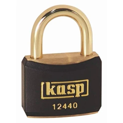 Image of Kasp Brass Padlock 40mm Shackle Black KA24401