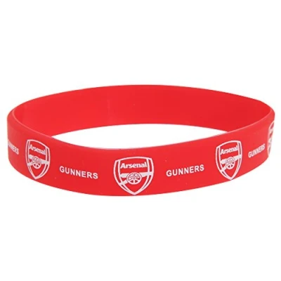 Image of Official ARSENAL FC red silicone wristband
