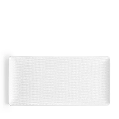 Image of Wedgwood 40023849 Gio Serving Tray Rectangular 12.6&quot;, Bone China, White