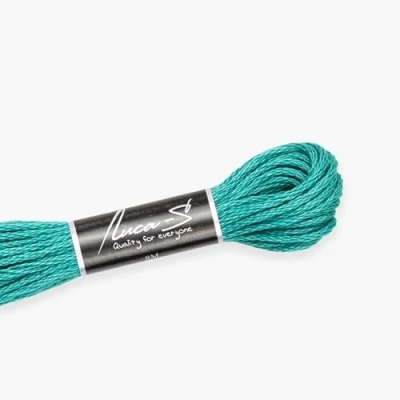 Image of Premium Embroidery Thread Luca S, 100% Giza Cotton, Oeko TEX Certified Stranded Cotton 217 / DMC 3814 Anchor 1074