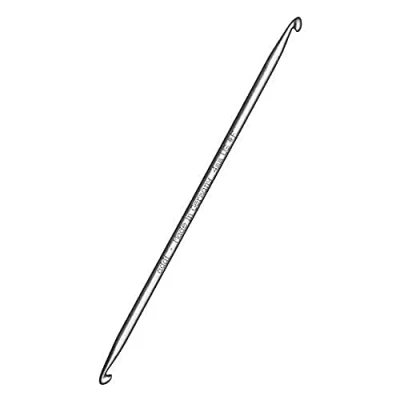 Image of Addi 265 7 6 Double Headed Tunisian Crochet Hook 6mm, Metal, Aluminium