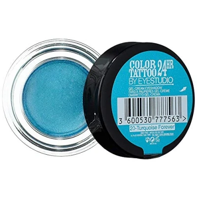 Image of Maybelline Colour Tattoo 24 Hour Eye Shadow, Turquoise Forever Number 20