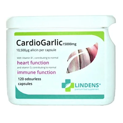 Image of Cardio Garlic Huge 15000mg 3 PACK 360 capsules Odourless Oil Softgels Allicin