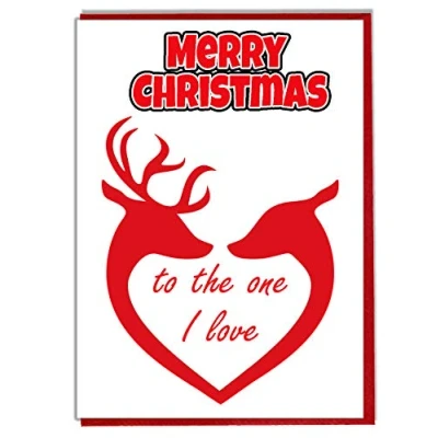 Image of AK Giftshop Merry Christmas Card To The One I Love