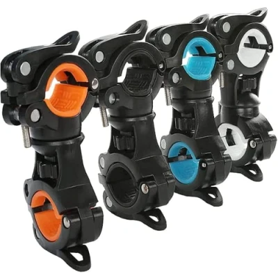 Image of 4 Pcs Wheelchair Pole Holder Practical 360 Swivel Clip Crutch Electric Mobility Scooter Accessory