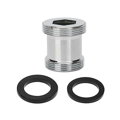Image of Brass Faucet Adapter, 22mm Male Thread to 24mm Tap Joint Connector Water Purifier Aerator Adapter (Height 24.5mm)
