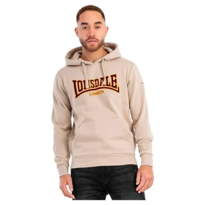 Image of Lonsdale Men&#039;s Hooded Classic Ll002 Sweatshirt, Sand, 3XL