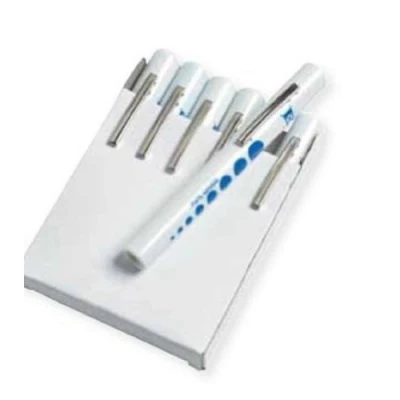Image of Timesco Disposable Pen Torch With Pupil Gauge, Pack of 6