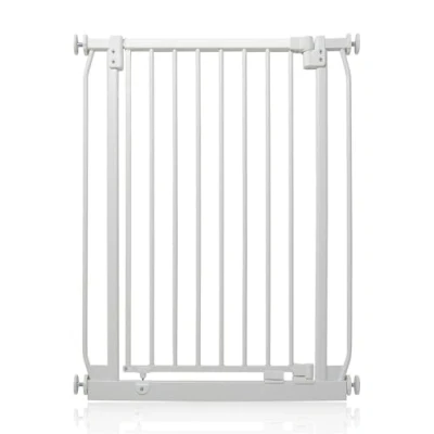Image of Safetots Extra Tall Elite Safety Gate, 71cm 80cm, Matt White, 96.8cm in Height, Pressure Fit Stair Baby Gate for Doors Hallways and Spaces, Barrier, Easy Installation