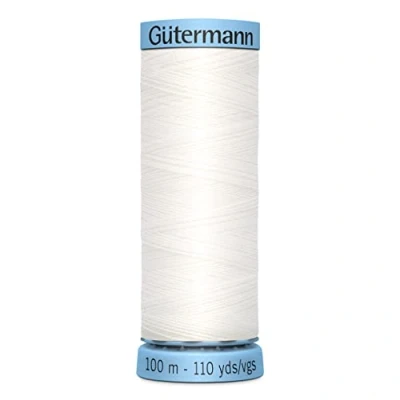 Image of Gutermann Silk No.100 100 m 800, White