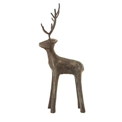 Image of Creative Co Op Figures and Figurines, Cast Iron, Gray, 13.25&quot;