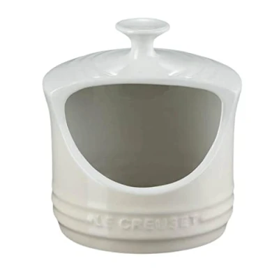 Image of Le Creuset Enamelled Stoneware Salt Pig, 0.3 Litres, Meringue, 70811107160002
