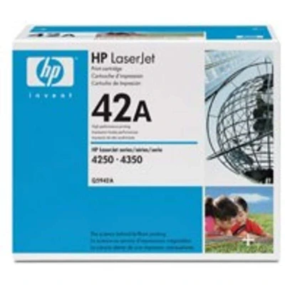 Image of HP 42A Black Original LaserJet Toner Cartridge (Q5942A)