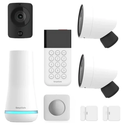 Image of SimpliSafe Wireless Home Security System &amp; Alarm with Outdoor Cameras, Entry Sensor PIR Motion Smart Optional Monitoring and No Contract