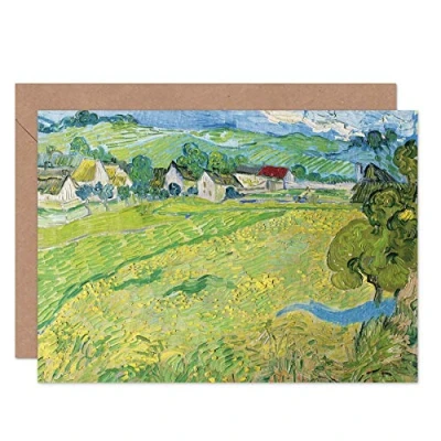 Image of Artery8 Vincent Van Gogh Les Vessenots A Auvers Fine Art Greeting Card Plus Envelope Blank Inside